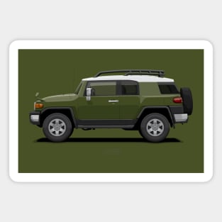 FJ Cruiser Army Green Magnet